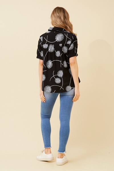 YELINA ABSTRACT PRINT SHIRT