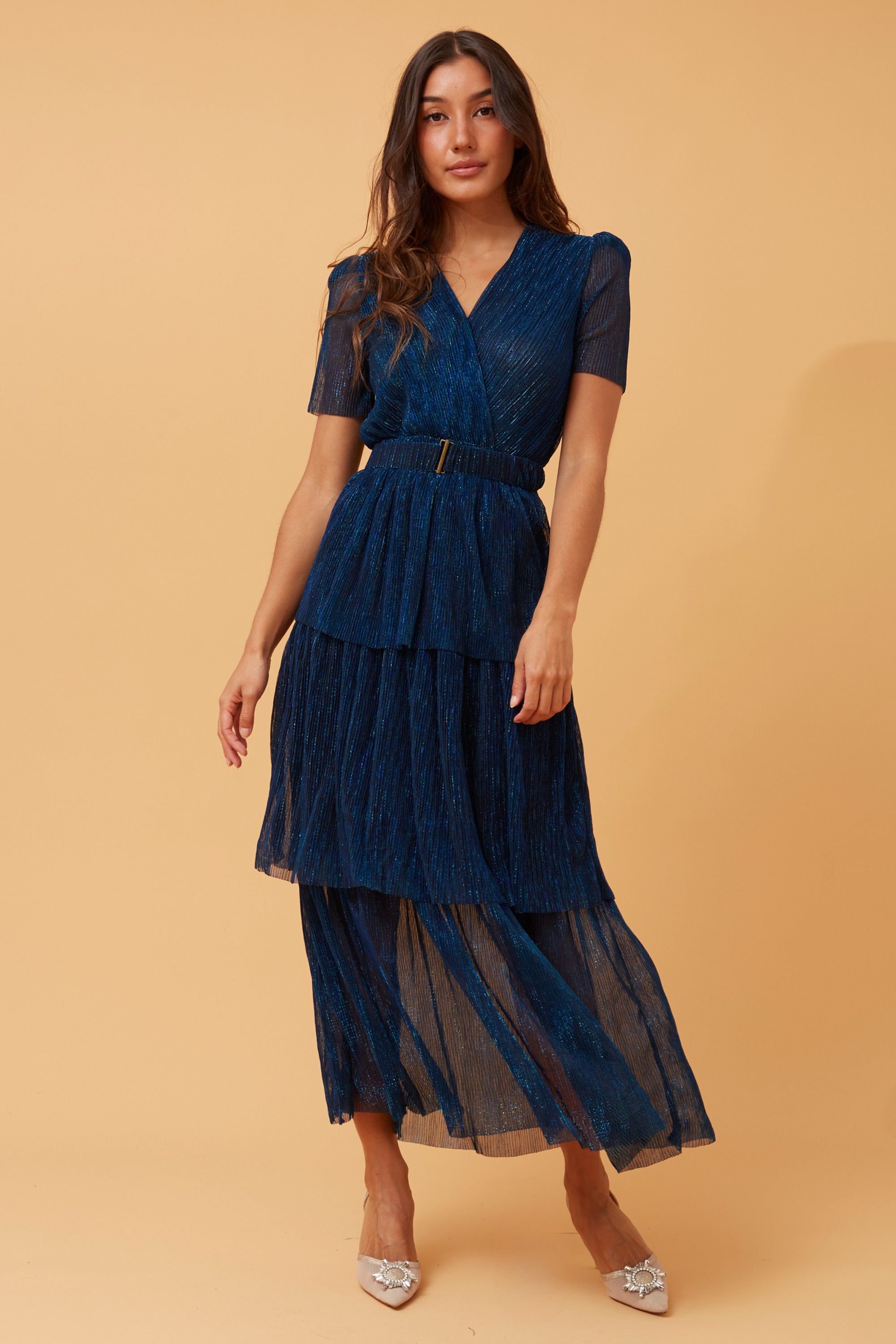 YOKO SHIMMER MAXI DRESS