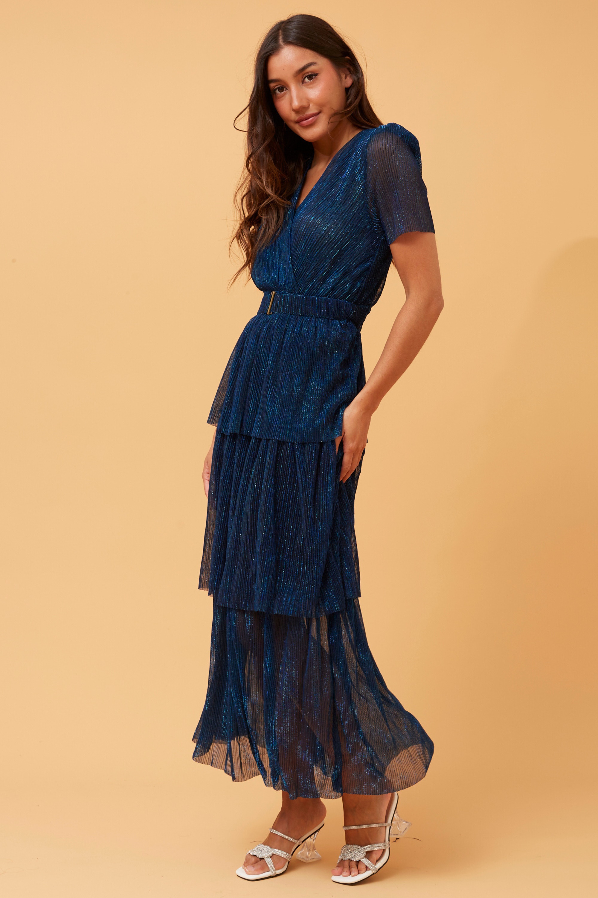 YOKO SHIMMER MAXI DRESS