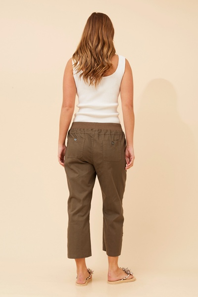 YOLLIE SOLID CROP PANTS