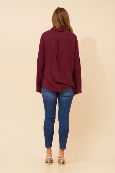 YONITA DOBBY PATTERN SHIRT