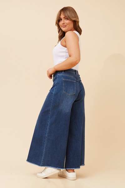 YOSEF DENIM WIDE LEG PANTS