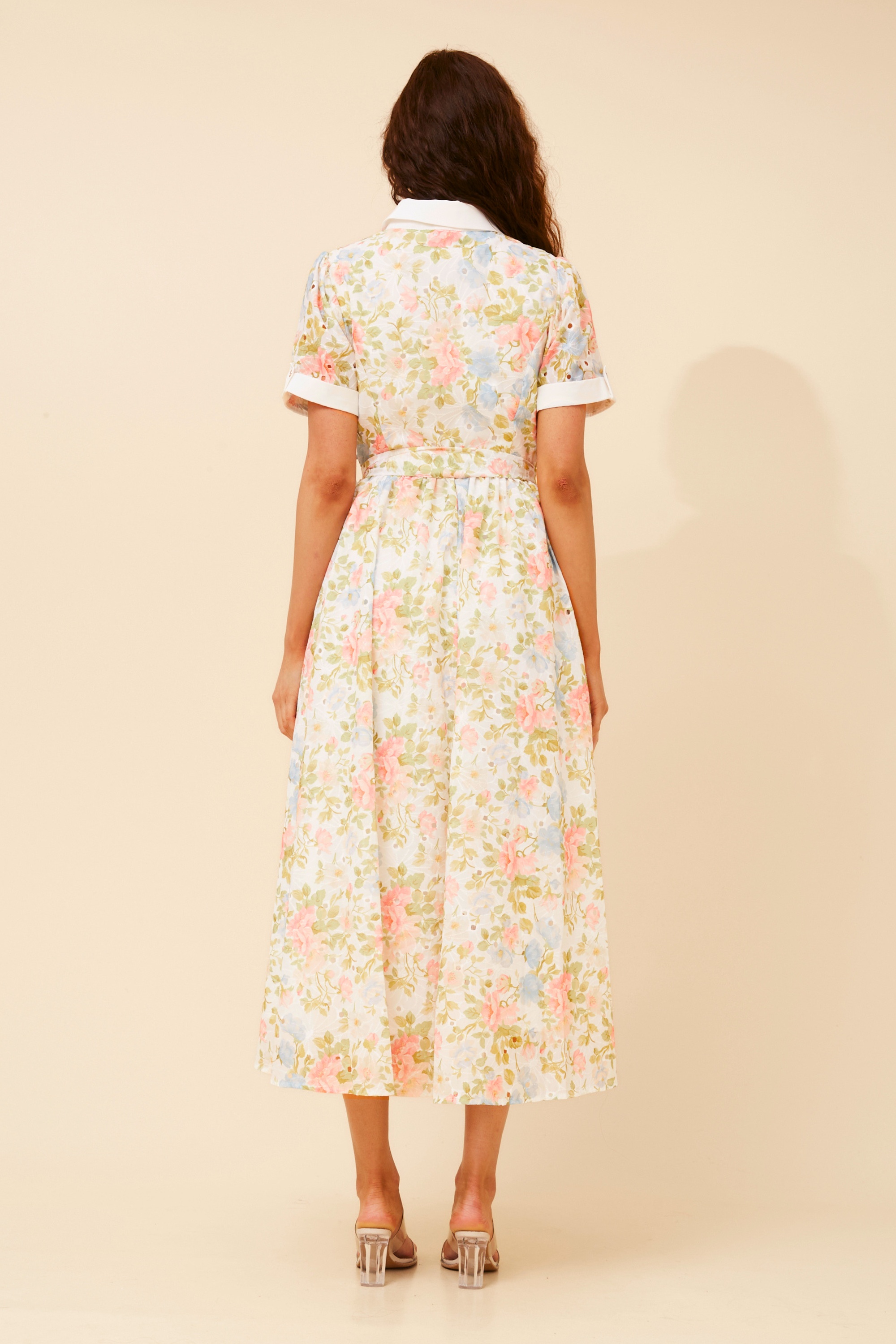 YUFFIE FLORAL SHIRT DRESS