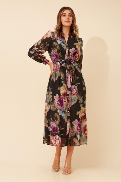 YUK FLORAL MAXI DRESS