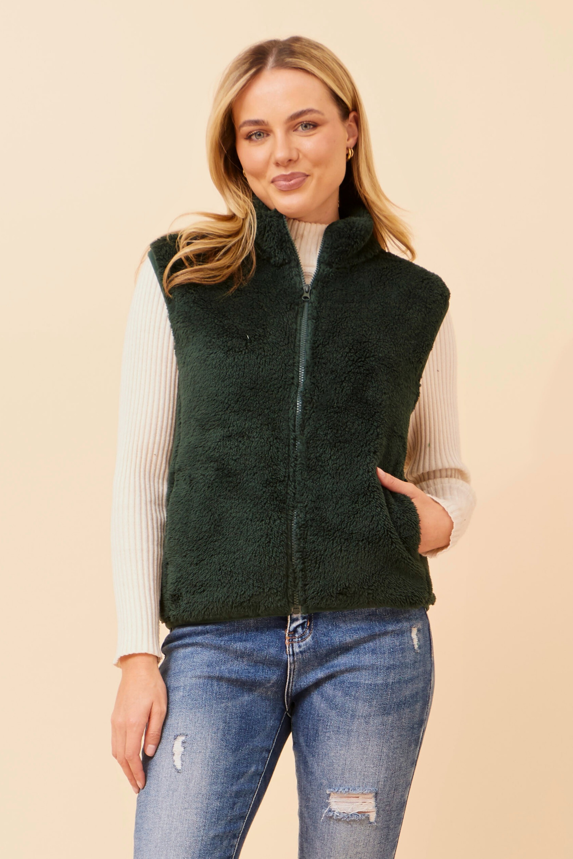 Zabrina faux fur vest | Buy Online | Femme Connection