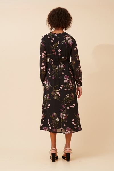 ZAC FLORAL MIDI DRESS