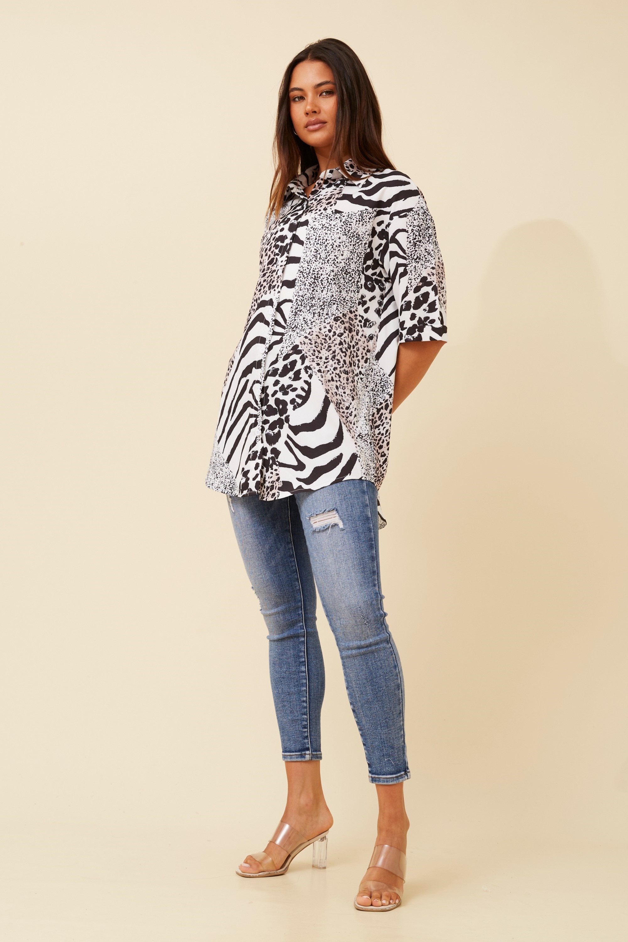 ZADIE ANIMAL PRINT SHIRT