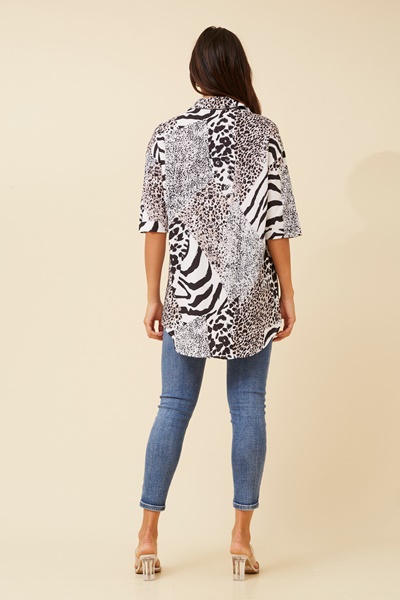 ZADIE ANIMAL PRINT SHIRT