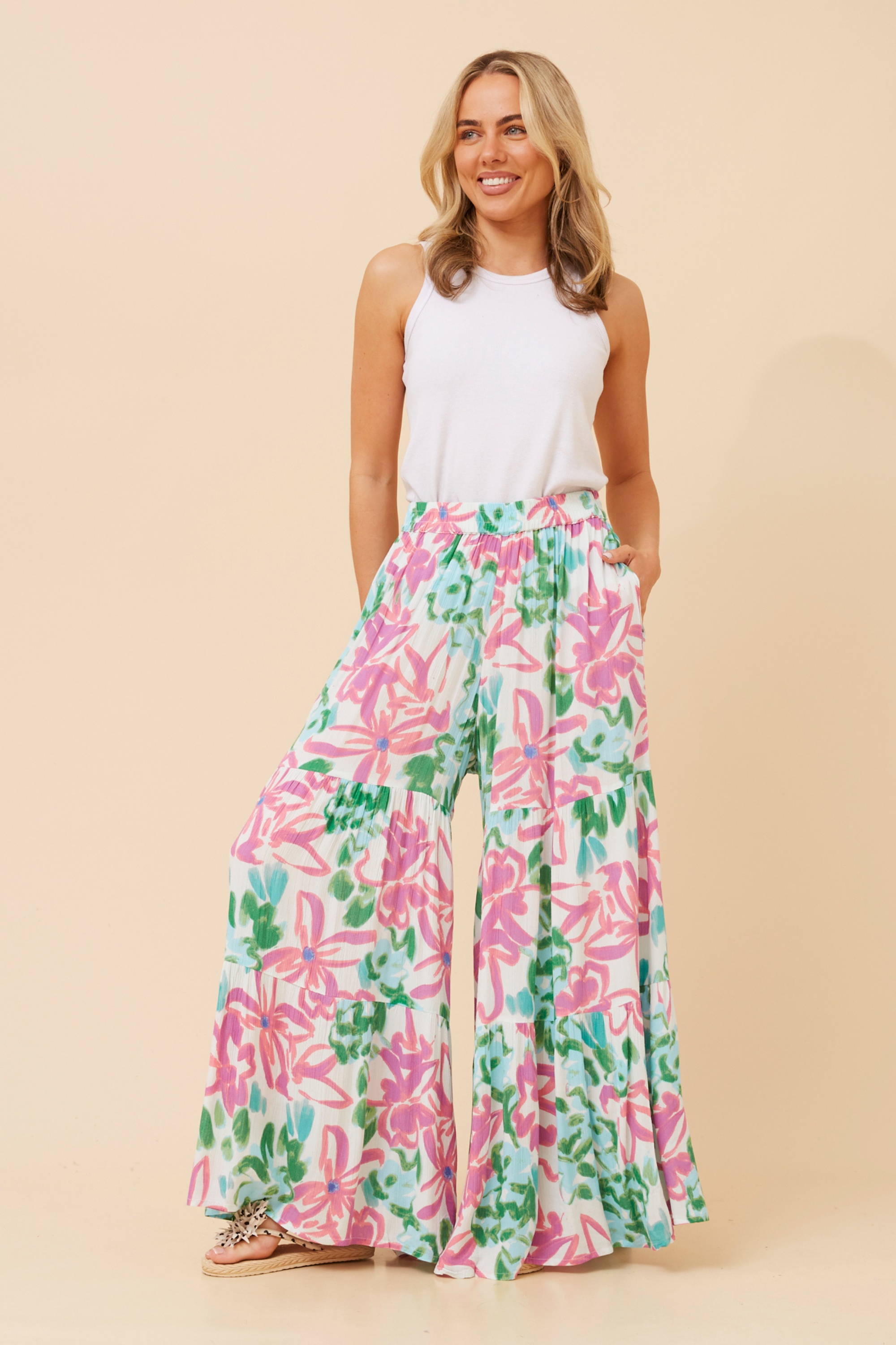 ZAELIA FLORAL PANTS