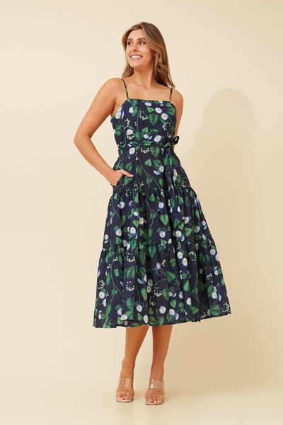 ZAFIRA FLORAL MIDI DRESS