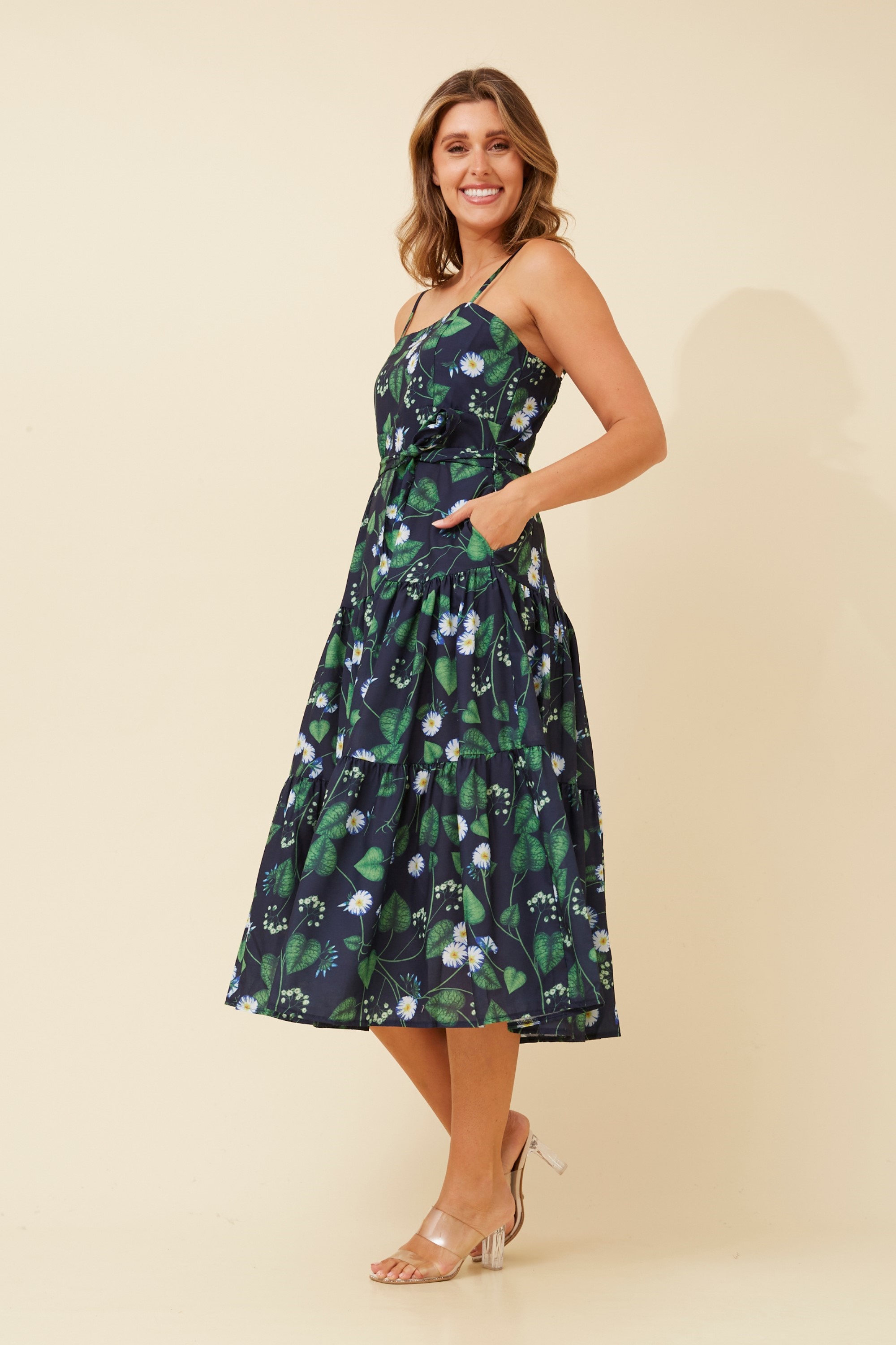 ZAFIRA FLORAL MIDI DRESS