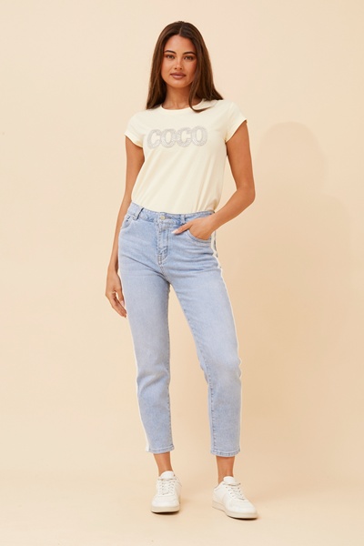 ZAHRA CROP DENIM PANTS