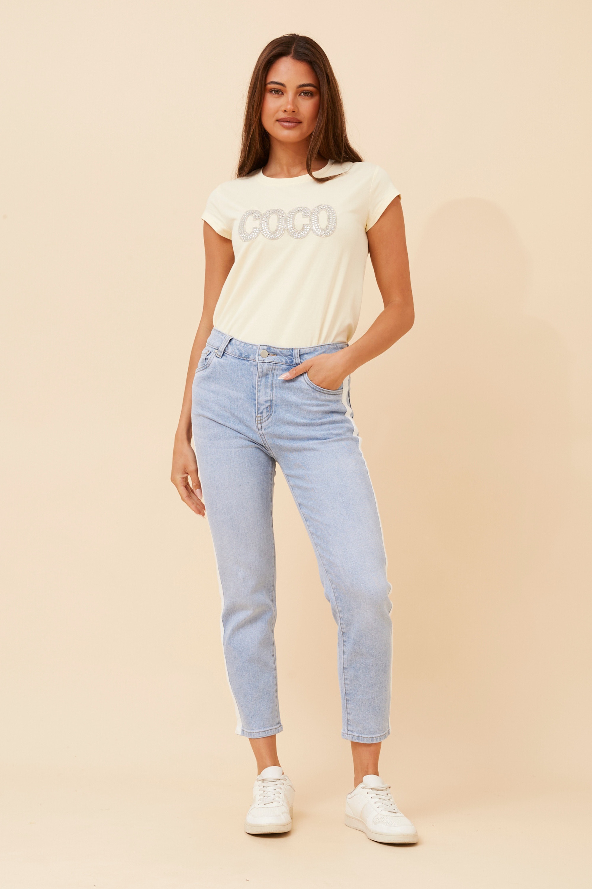 ZAHRA CROP DENIM PANTS