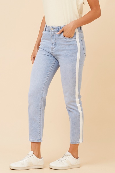 ZAHRA CROP DENIM PANTS