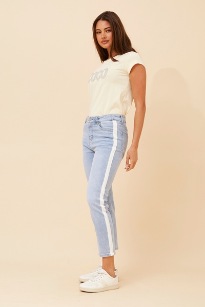 ZAHRA CROP DENIM PANTS