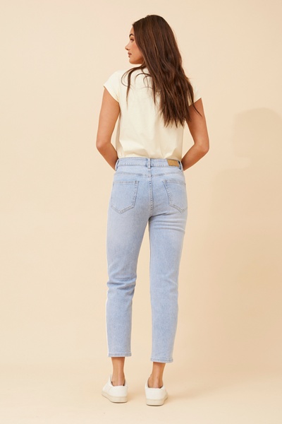 ZAHRA CROP DENIM PANTS
