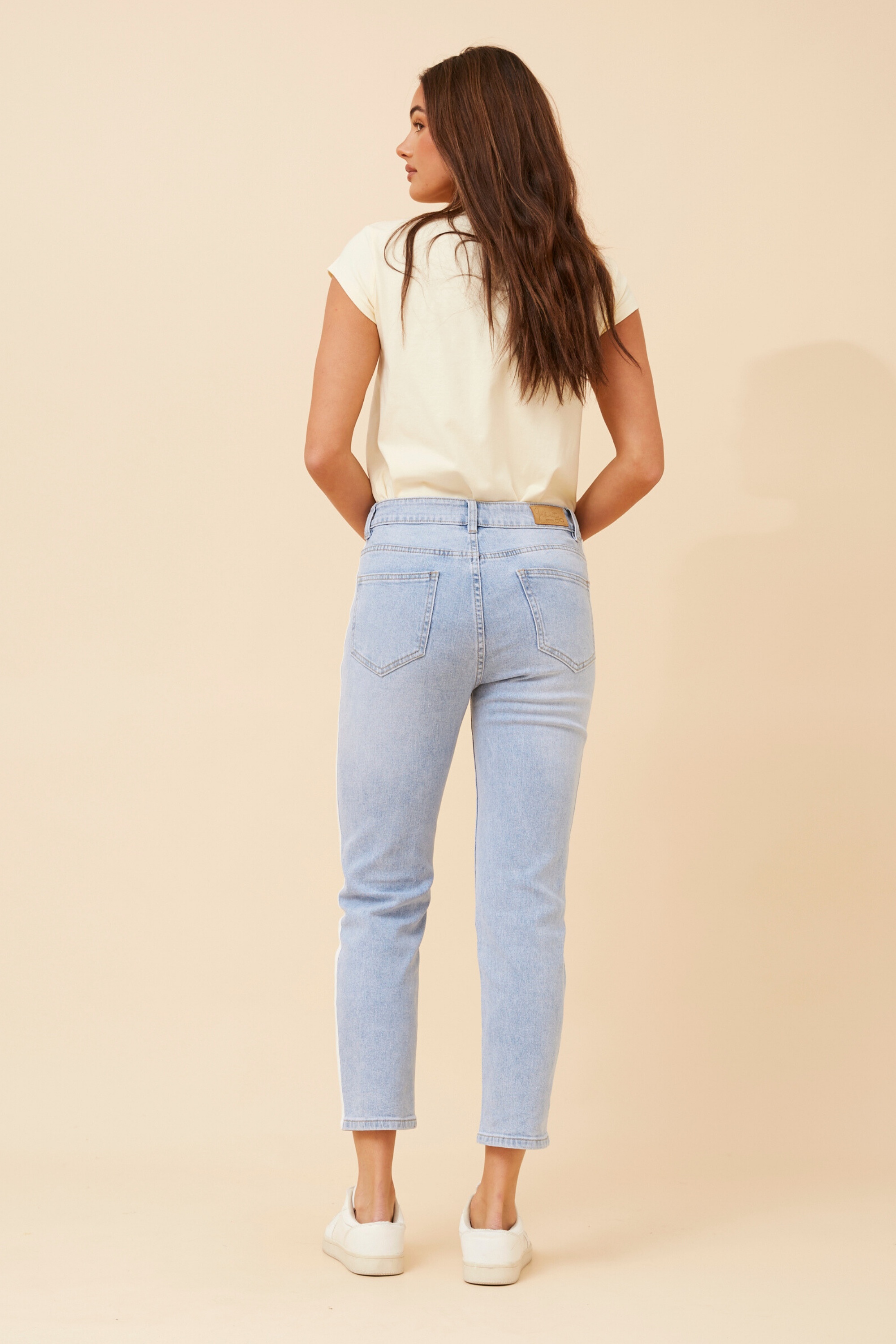 ZAHRA CROP DENIM PANTS