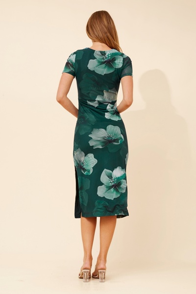 ZAINA FLORAL BODYCON DRESS