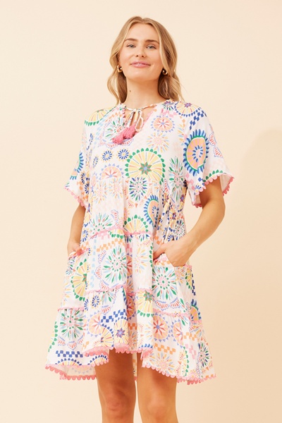 ZAMARI RIC RAC SHORT DRESS