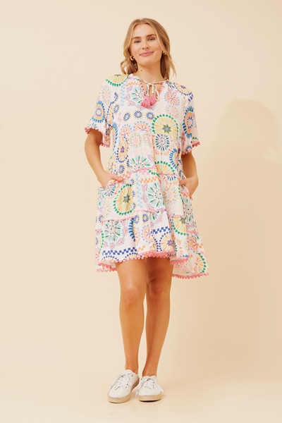 ZAMARI RIC RAC SHORT DRESS