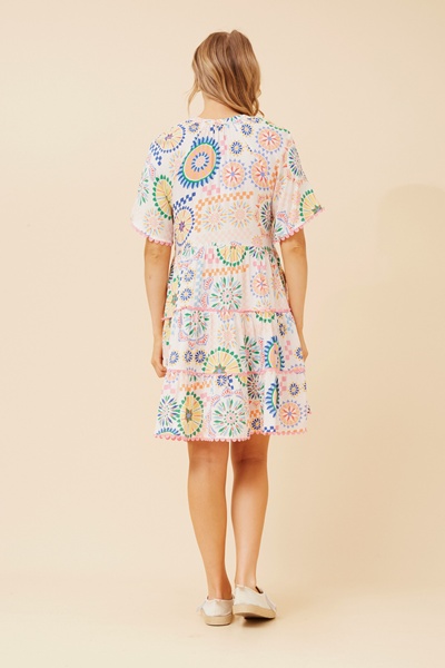 ZAMARI RIC RAC SHORT DRESS