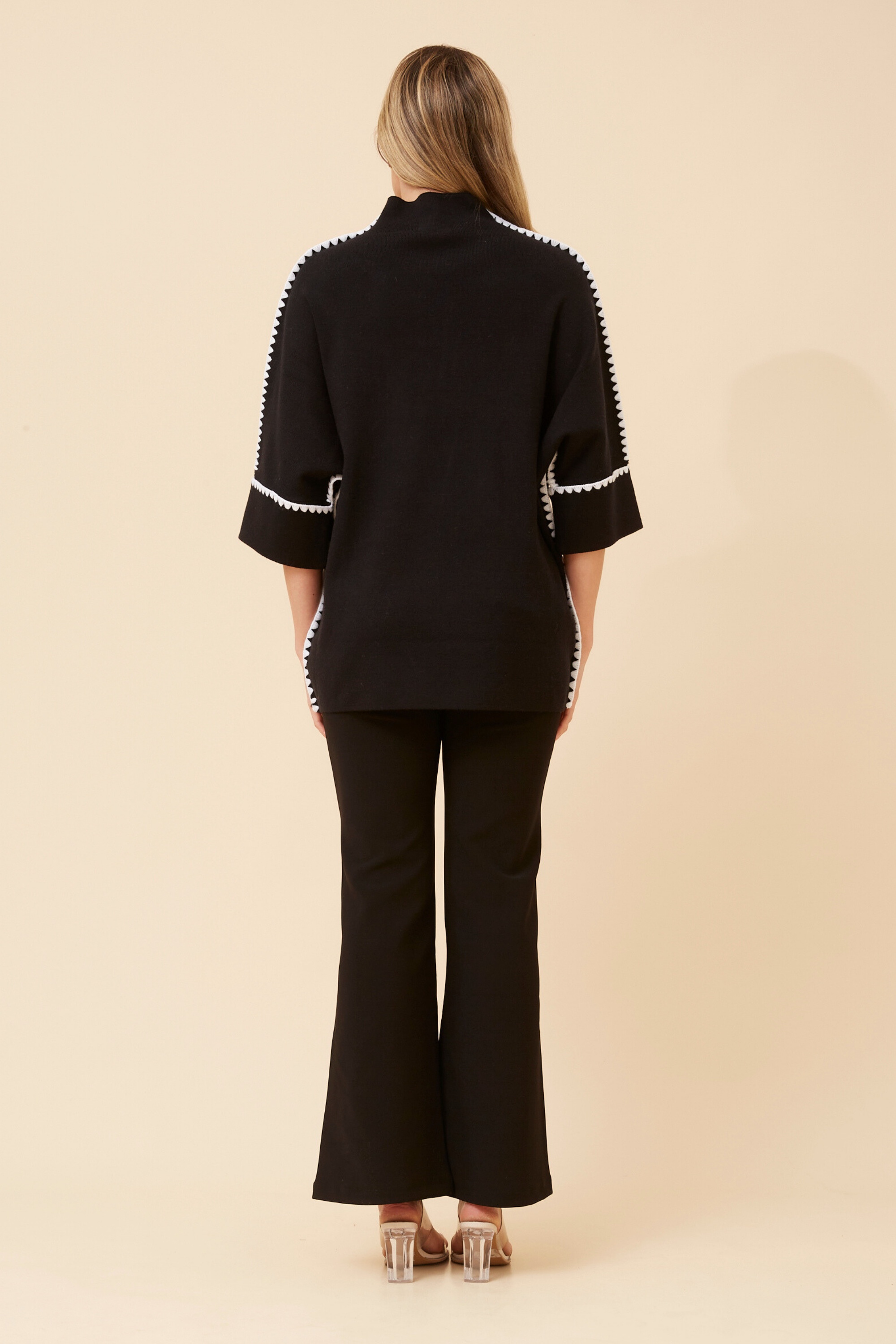 ZAVRYN SOLID KNIT PULLOVER
