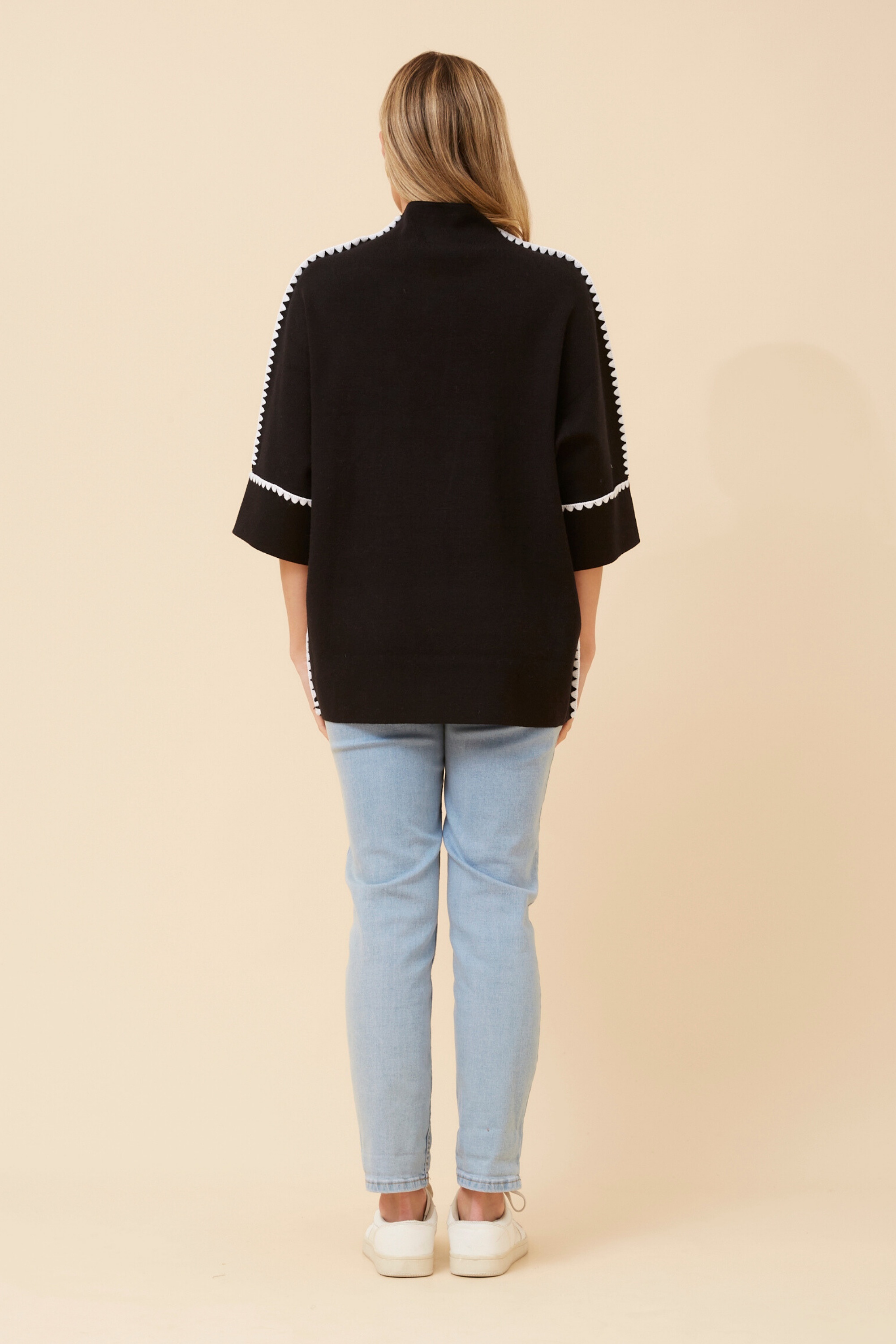 ZAVRYN SOLID KNIT PULLOVER