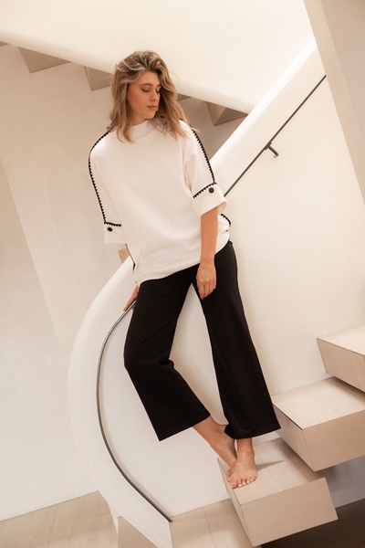 ZAVRYN SOLID KNIT PULLOVER