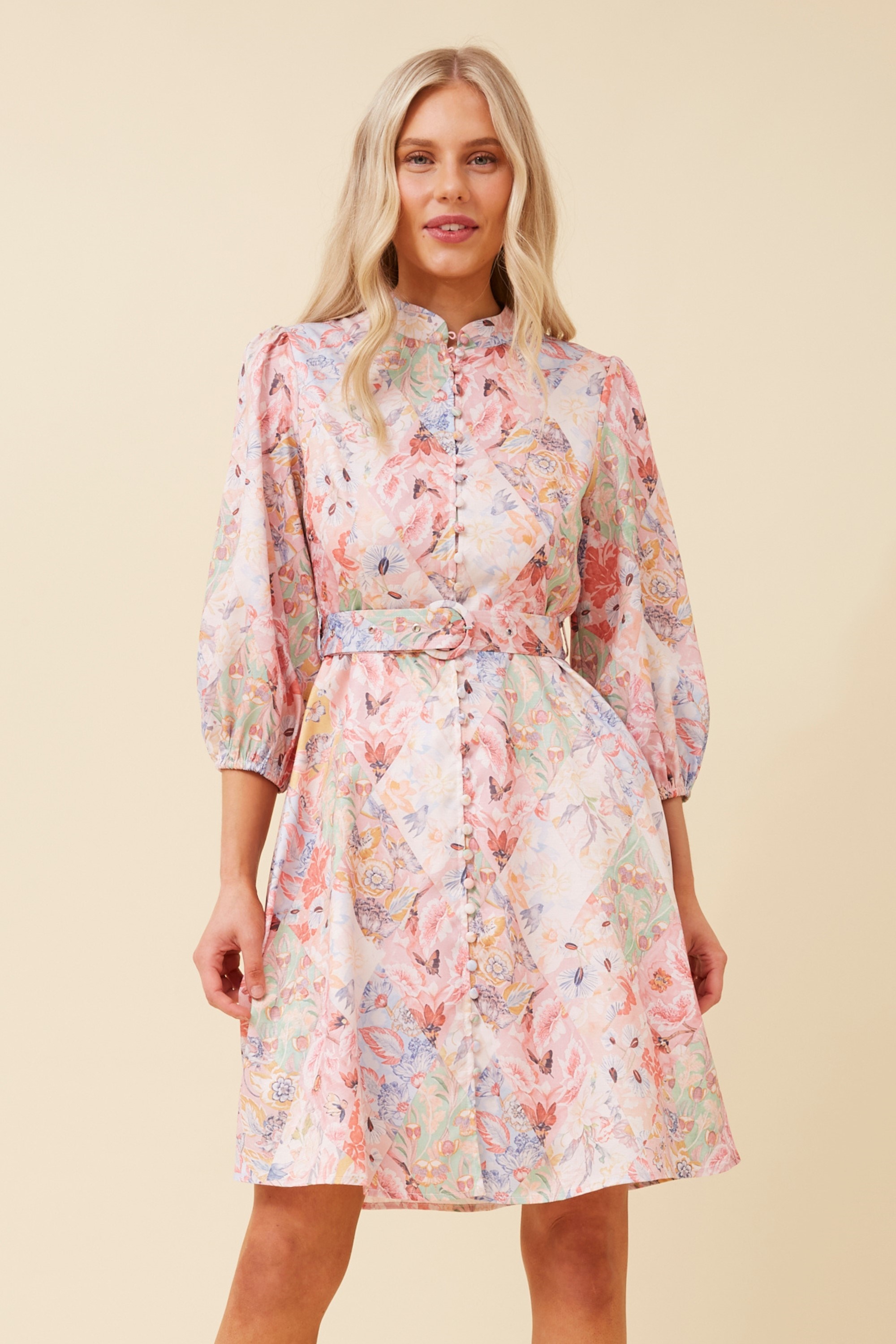 ZAYA BOTANICAL PRINT DRESS