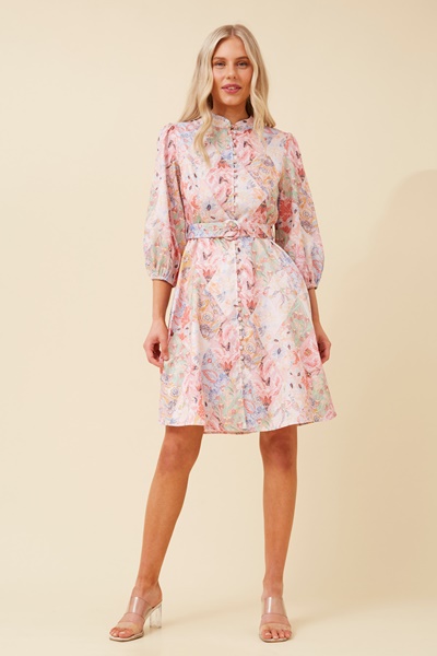 ZAYA BOTANICAL PRINT DRESS