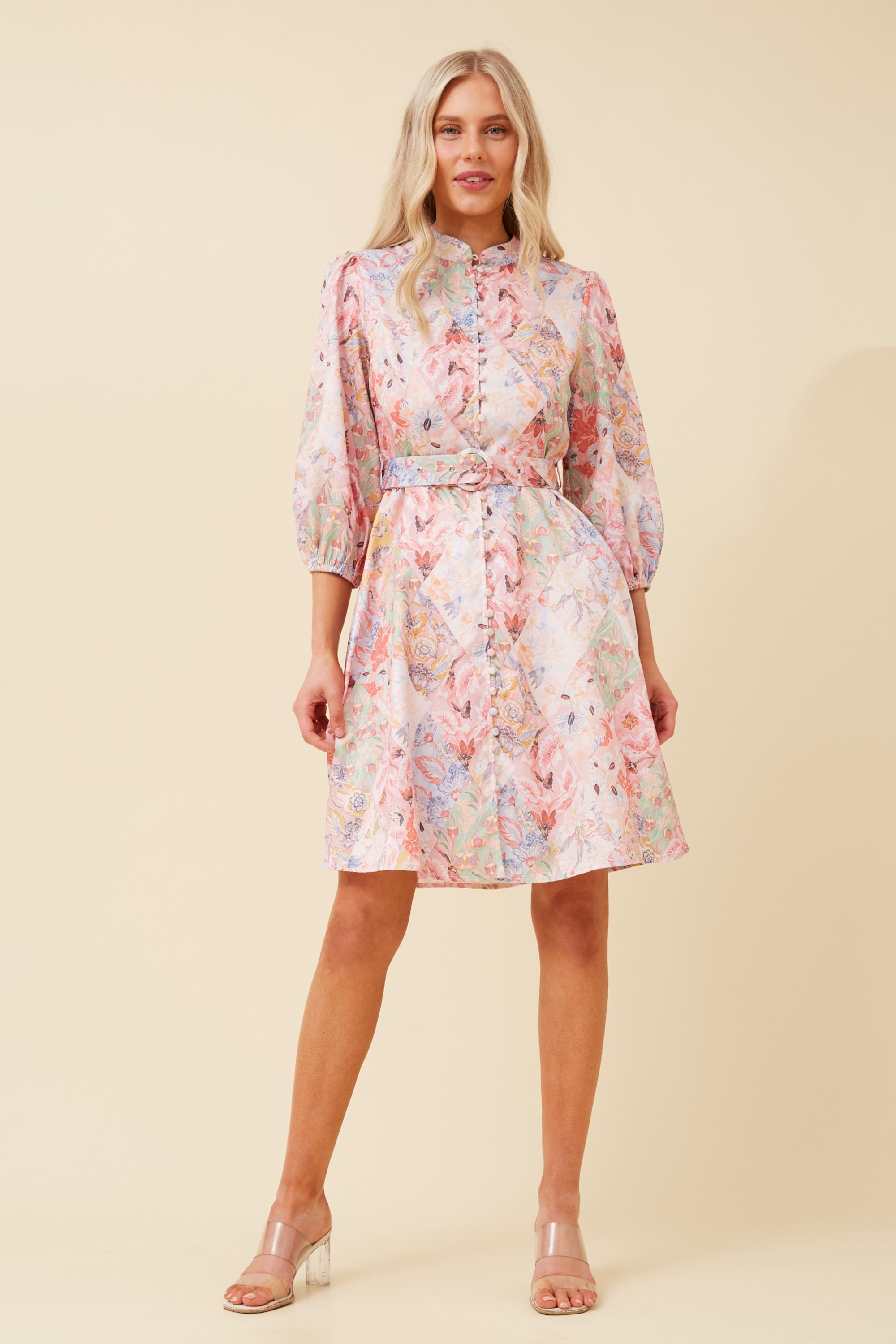 ZAYA BOTANICAL PRINT DRESS