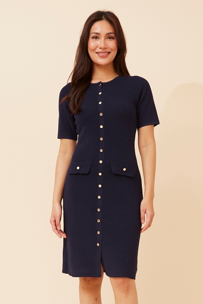 ZAYLA SOLID KNIT DRESS