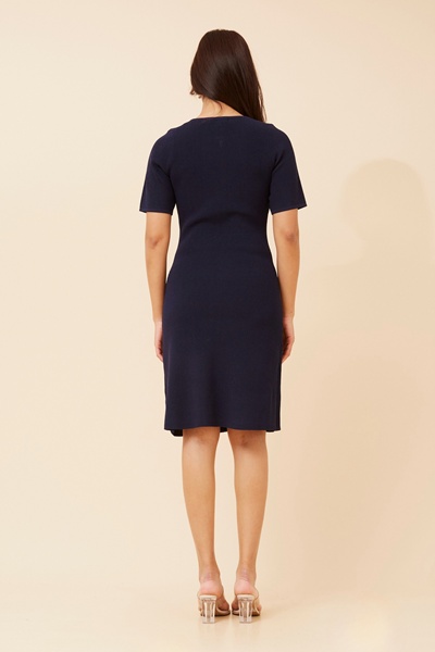 ZAYLA SOLID KNIT DRESS