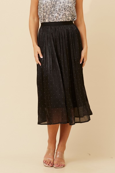 ZAYLOR DIAMANTE MIDI SKIRT