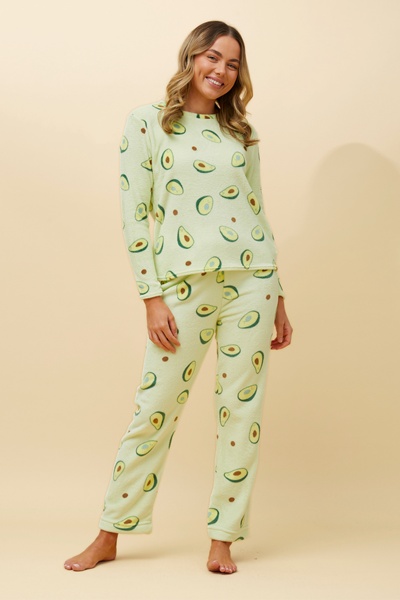 ZEN AVOCADO PRINT PLUSH PYJAMA SET