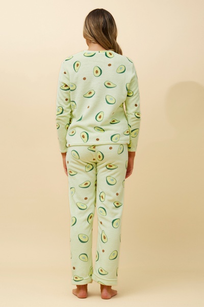 ZEN AVOCADO PRINT PLUSH PYJAMA SET