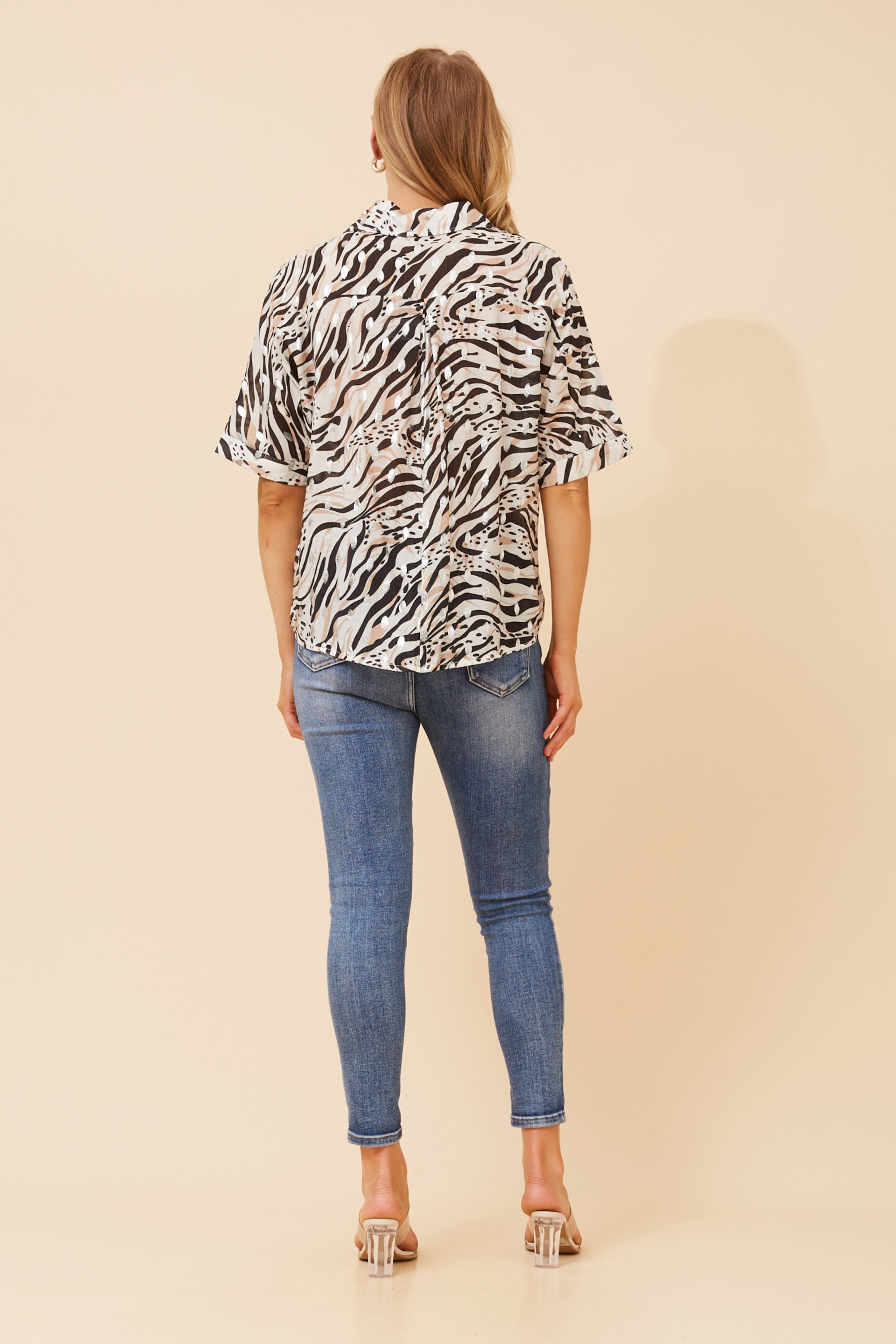 ZENAIDA ANIMAL PRINT TOP