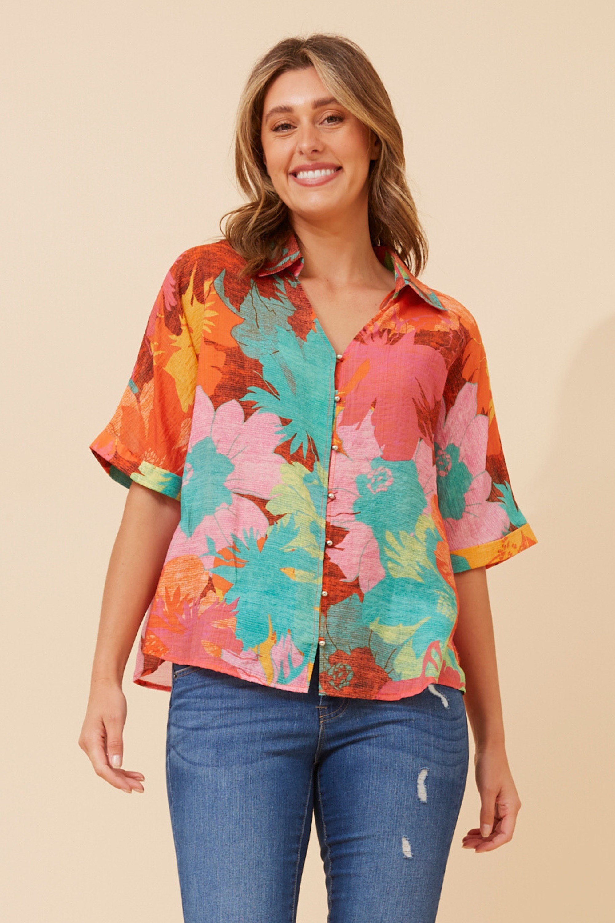 ZENAIDA FLORAL PRINT TOP