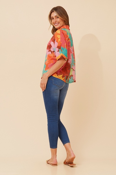 ZENAIDA FLORAL PRINT TOP
