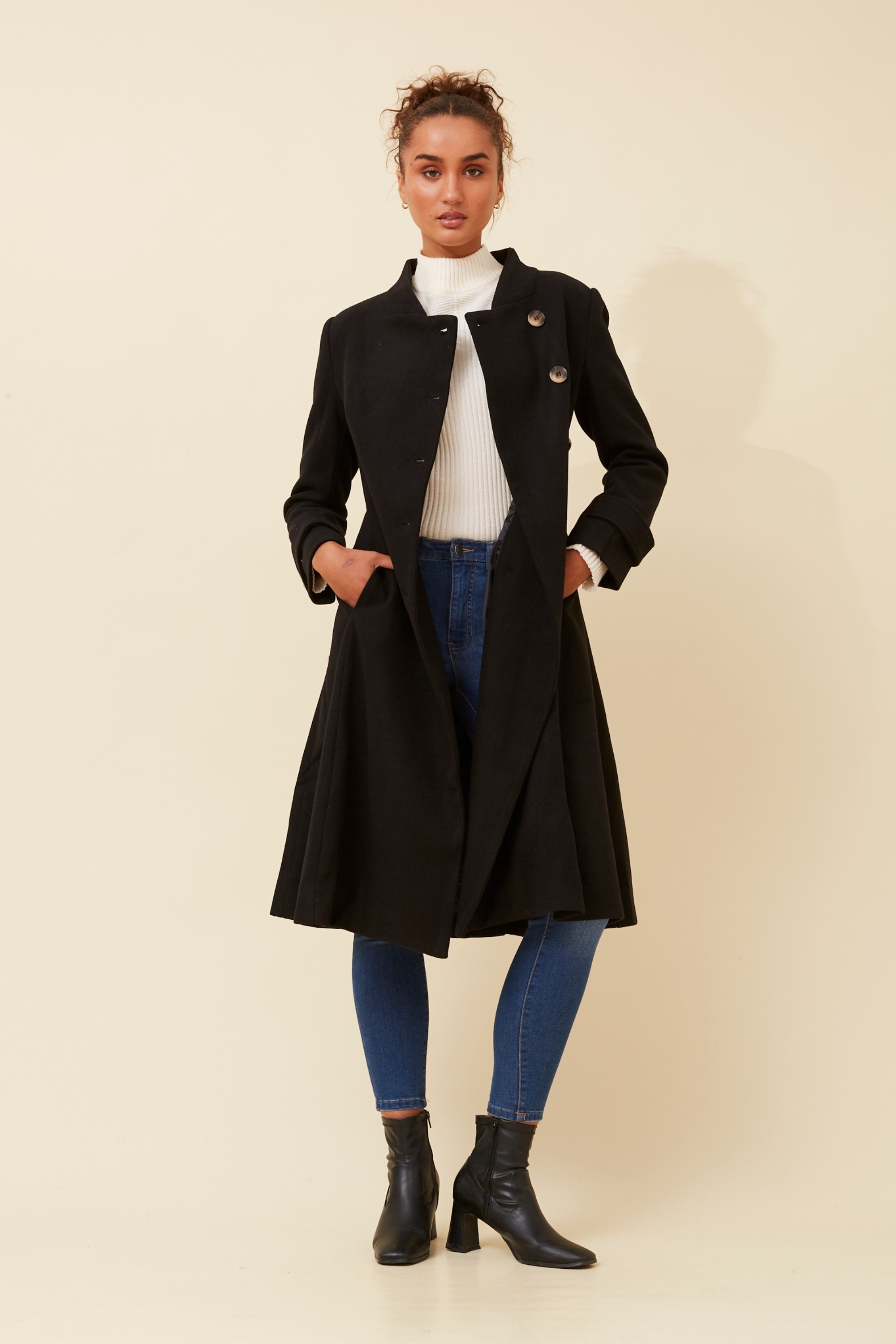 ZENITH FIT AND FLARE COAT