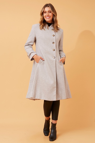 ZENITH FIT AND FLARE COAT