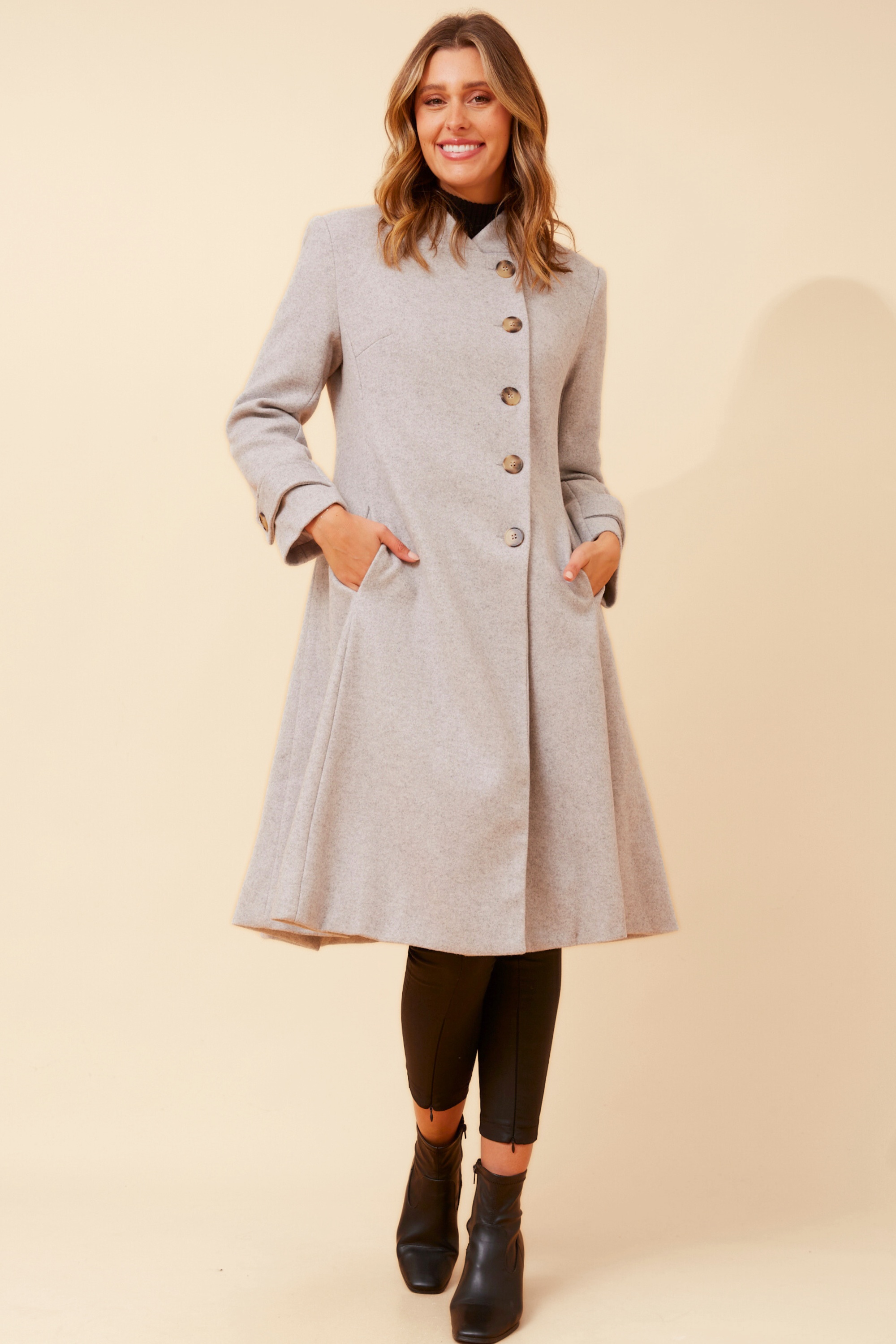 ZENITH FIT AND FLARE COAT
