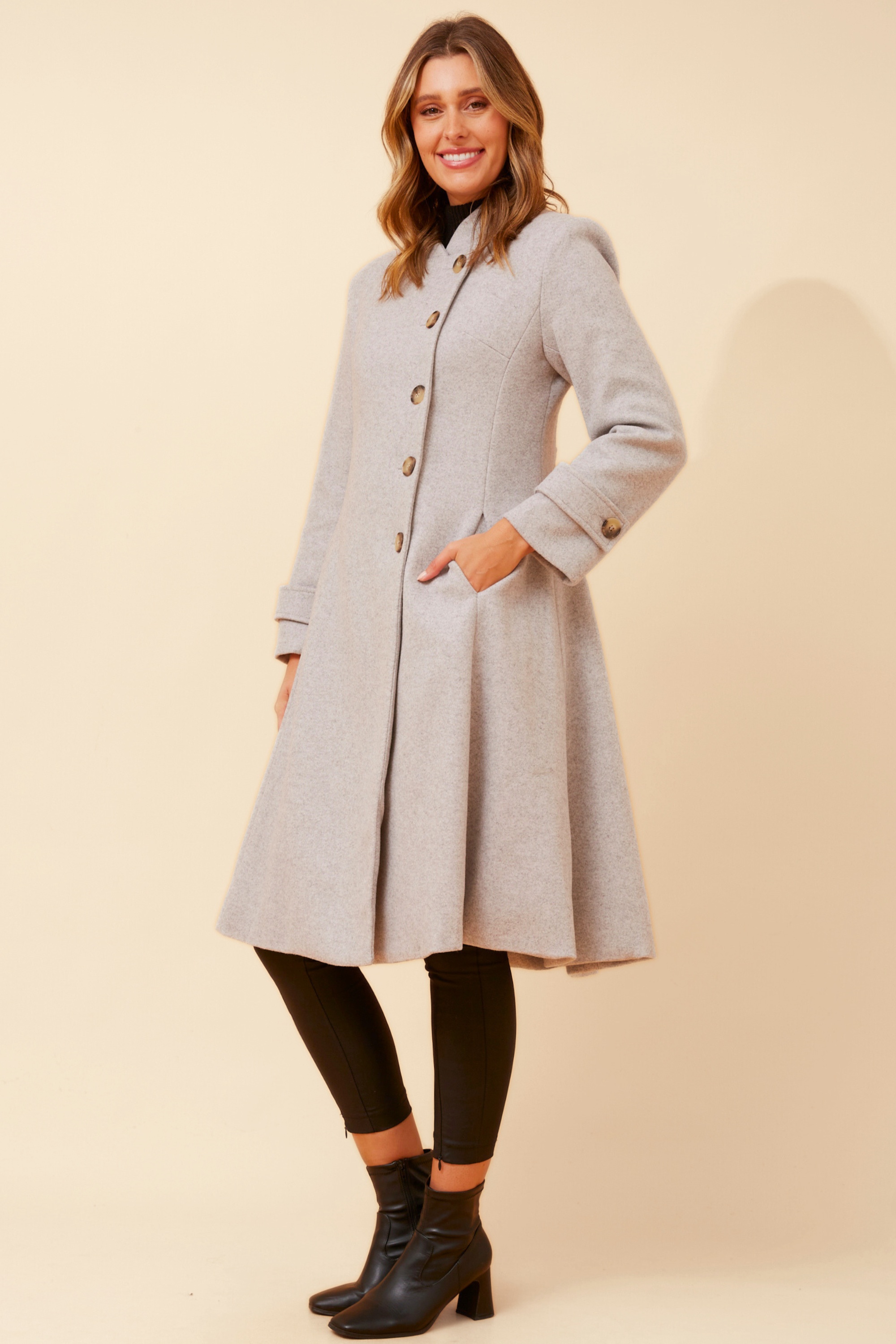 ZENITH FIT AND FLARE COAT
