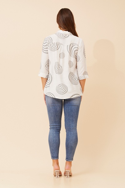 ZERLIN ABSTRACT PRINT SHIRT