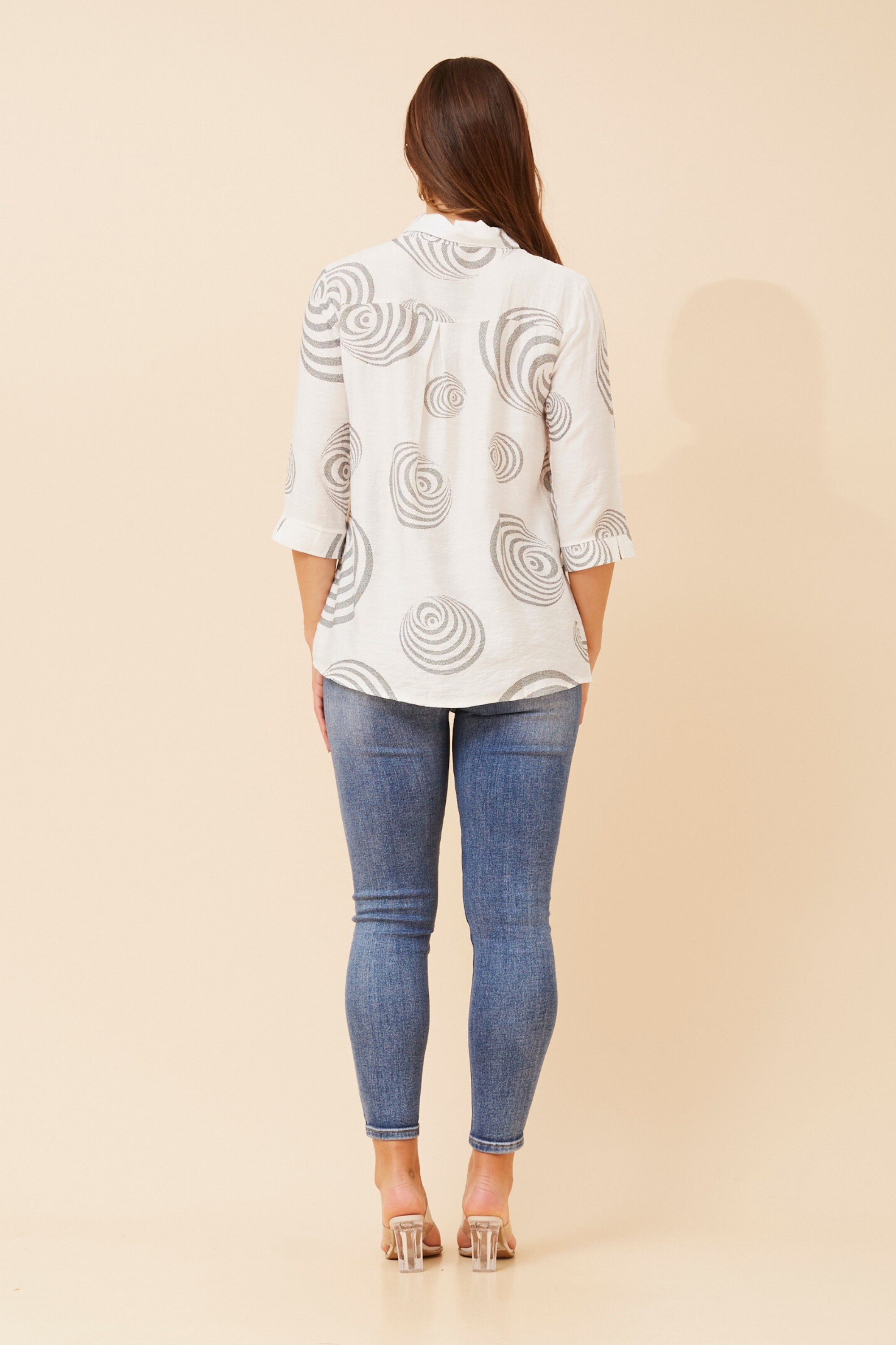 ZERLIN ABSTRACT PRINT SHIRT