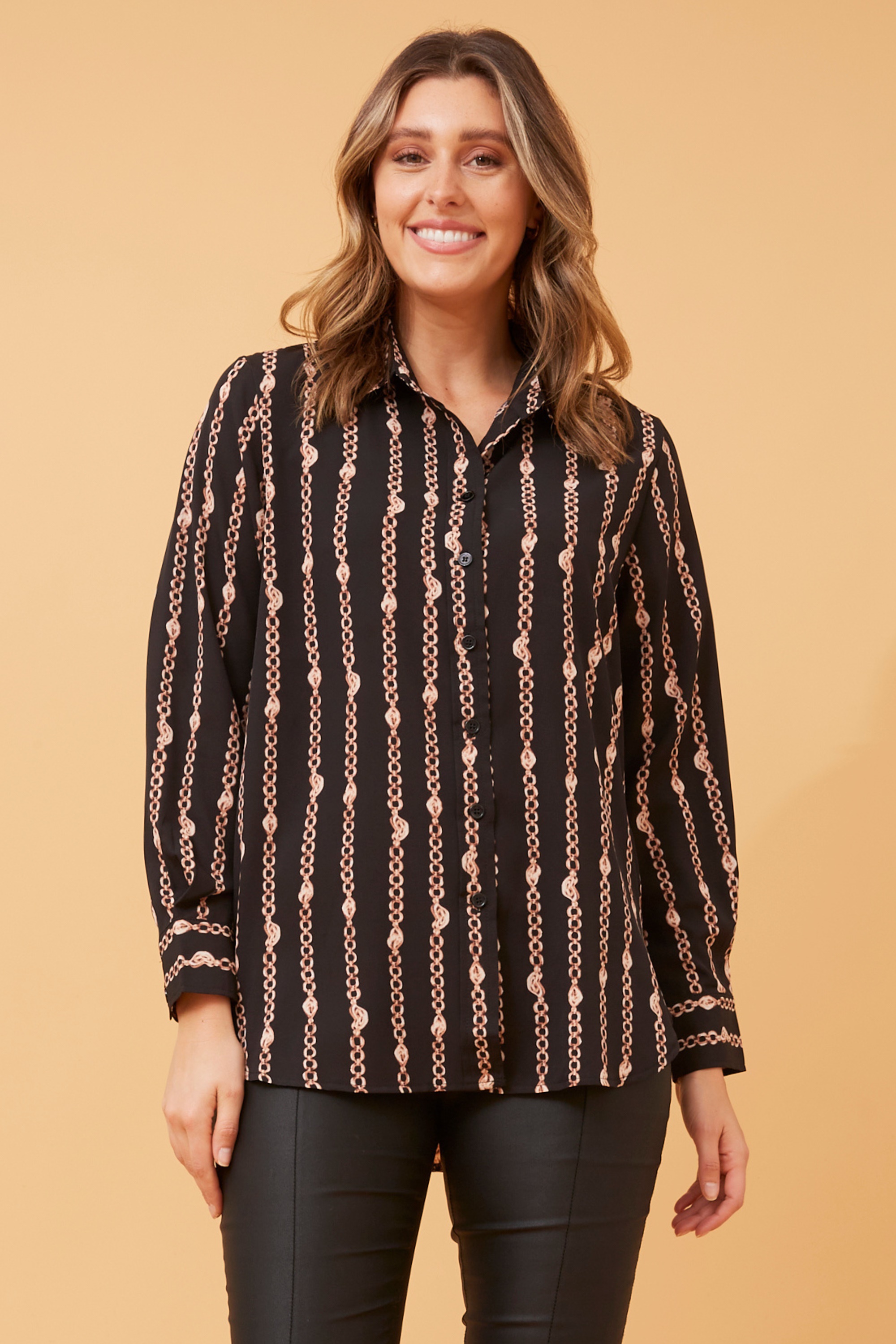 Chain print shirt hotsell