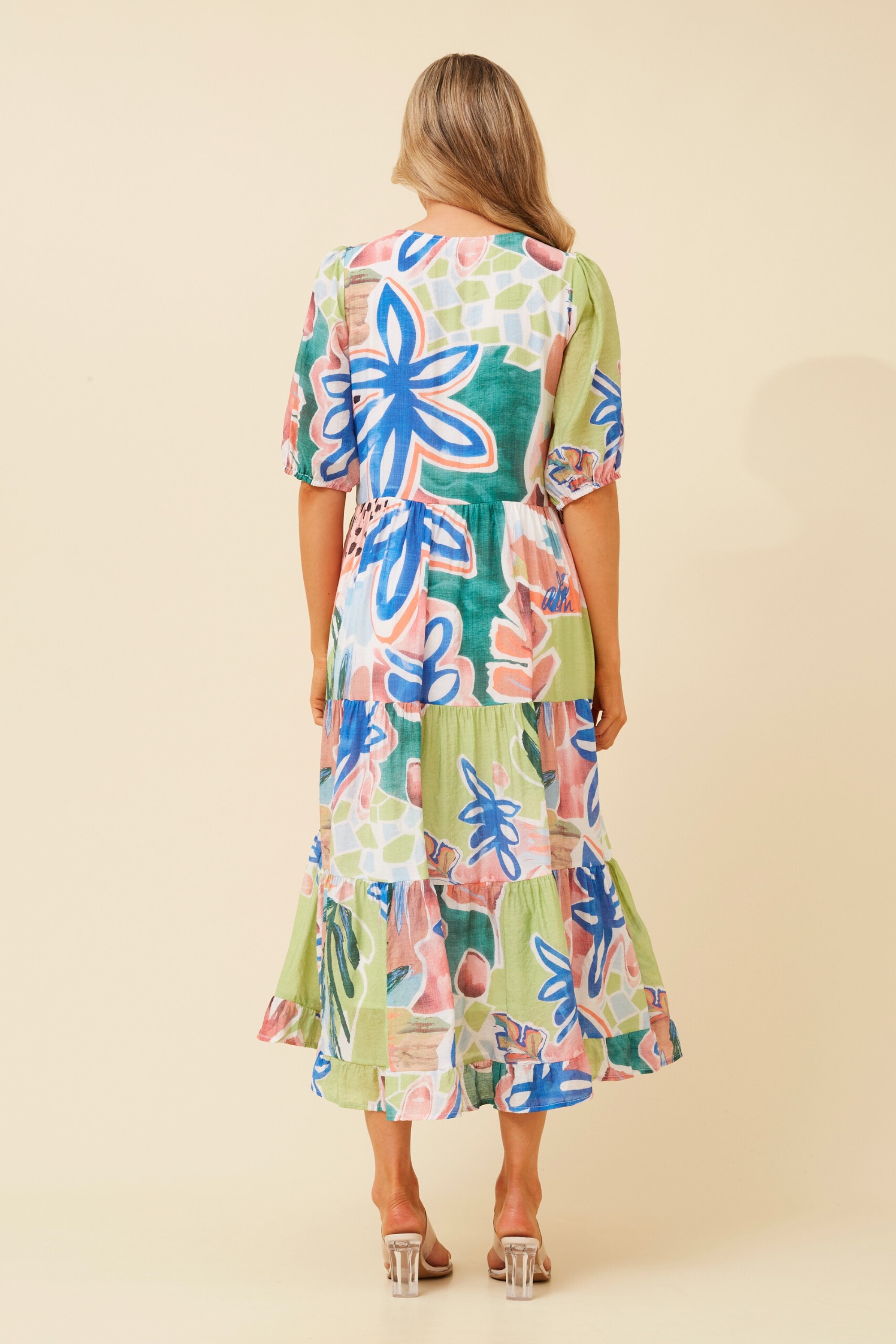 ZIAN FLORAL MIDI DRESS