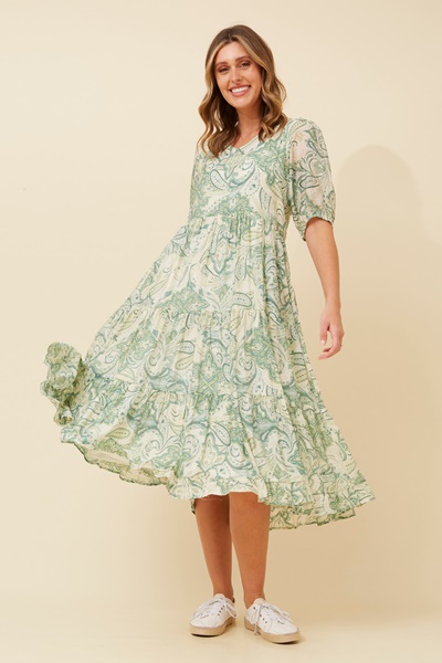 ZIAN PAISLEY PRINT DRESS