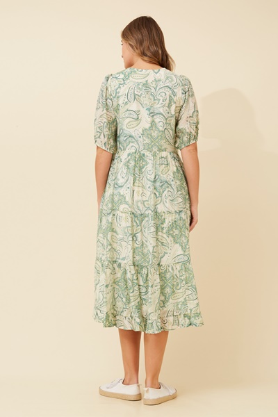 ZIAN PAISLEY PRINT DRESS