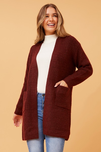 ZIBA SOLID KNIT CARDIGAN